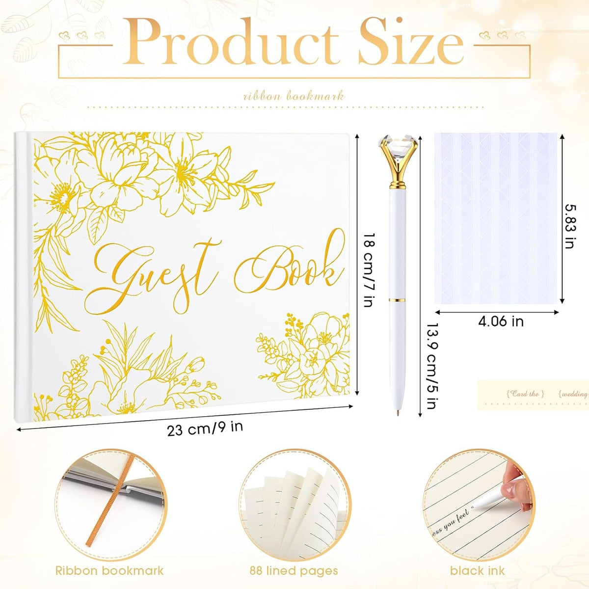 Wedding Guest Book Personalized Photo Guestbook to Sign at Reception Wedding Guest Sign in Book