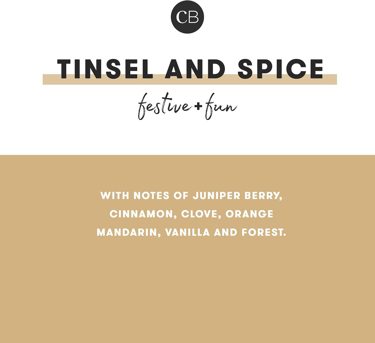 Capri Blue Tinsel & Spice Scented Candles for Home - Glimmer Inverted Jar Candles - Soy Candles