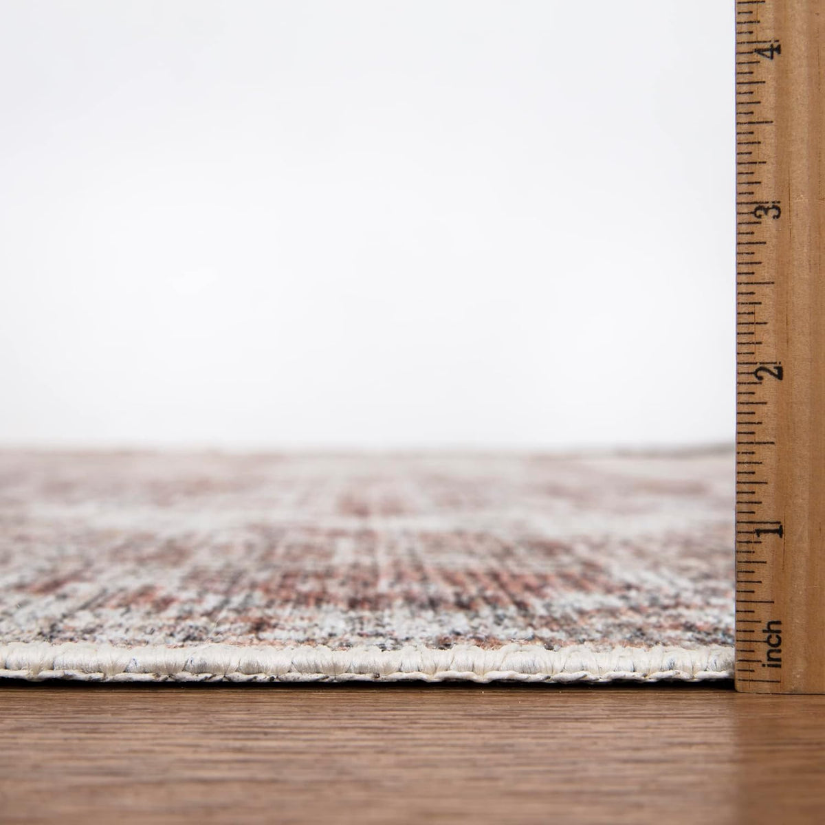 Bloom Rugs Washable Non-Slip 5' x 7' Rug - Ivory/Blush Traditional Area Rug for Living Room