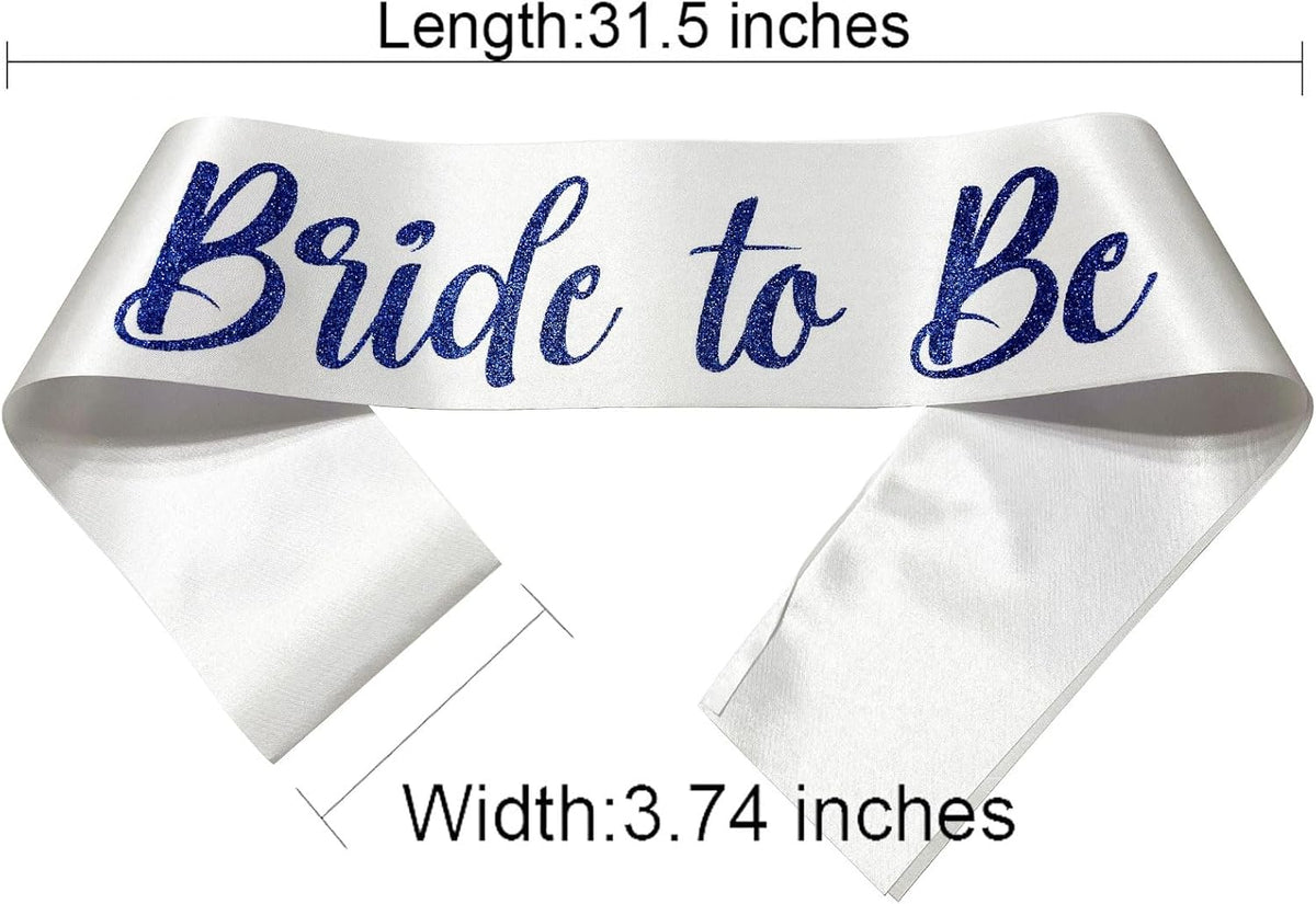 Bride to Be Sash Blue, Bride Sash Bachelorette Party Bridal Shower Sashes Bachelor Decorations Just