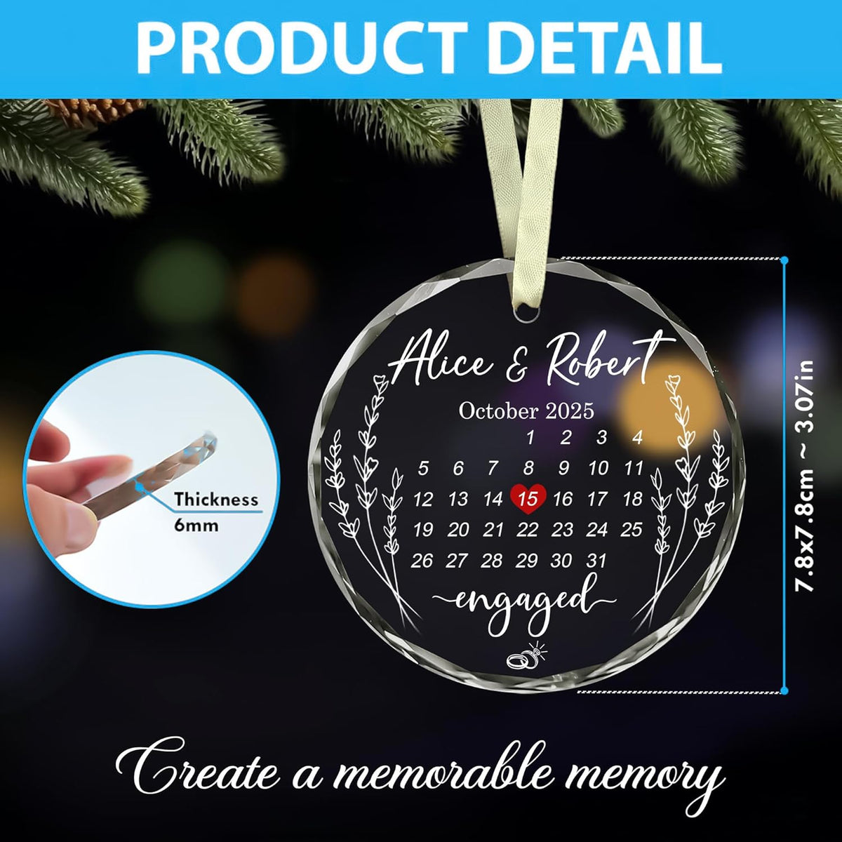 Personalized The Year We Became Mr & Mrs Christmas Ornaments - Wedding Gifts For Newlywed Couple