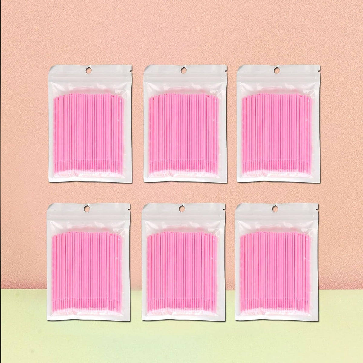 600PCS Microswabs for Eyelash Extensions，Disposable Micro Applicators Brush for Cleaning and