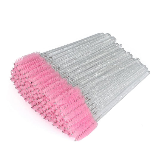G2PLUS 300PCS Disposable Mascara Brushes, Crystal Lash Brush Makeup Kit, Adjustable Eyelash