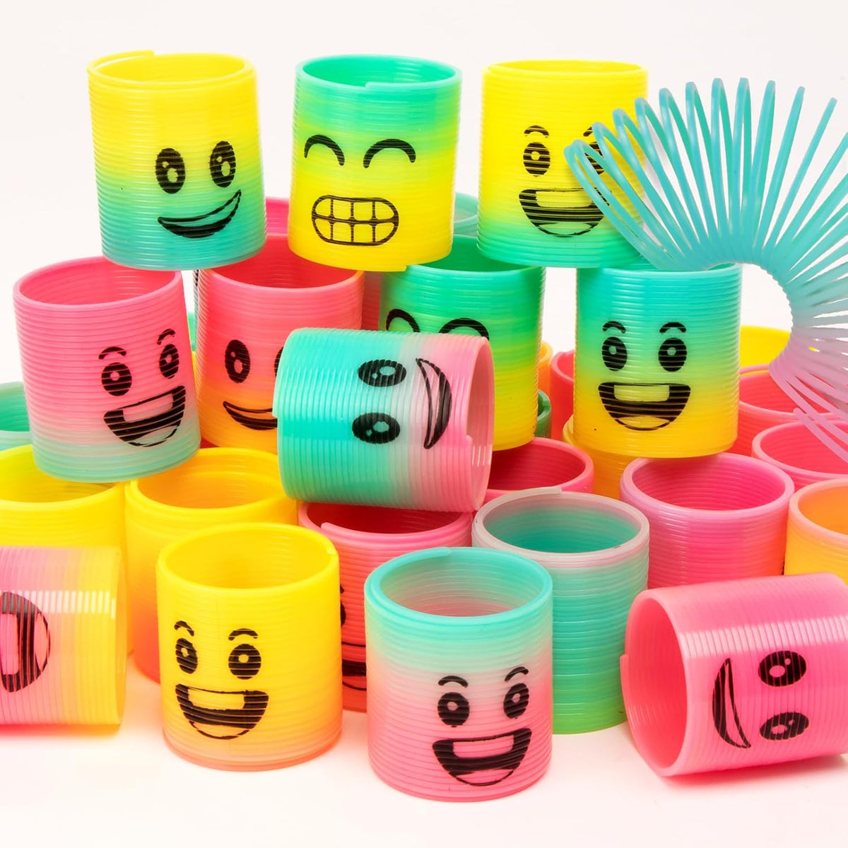 36 Pack Spring Rainbow Magic Fidget Stress Coil Mini Springs Bulk Toys Party Favor For Kids