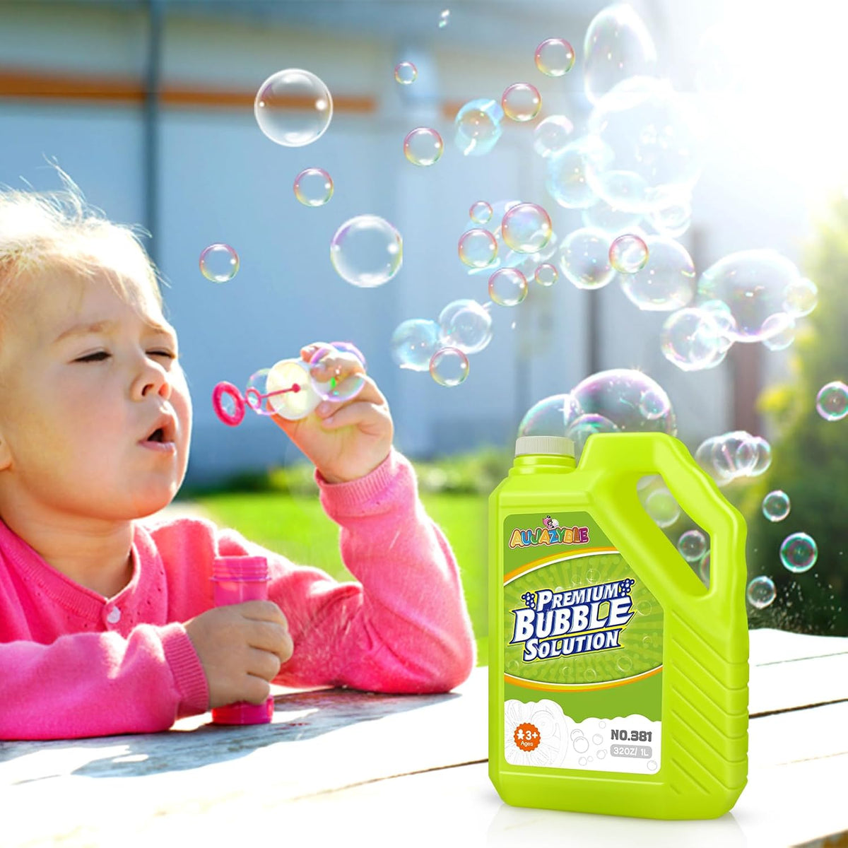 Bubble Solution Refills 32OZ | Giant Bubbles Refill Solution | Bubbles Bulk for Bubble Machine