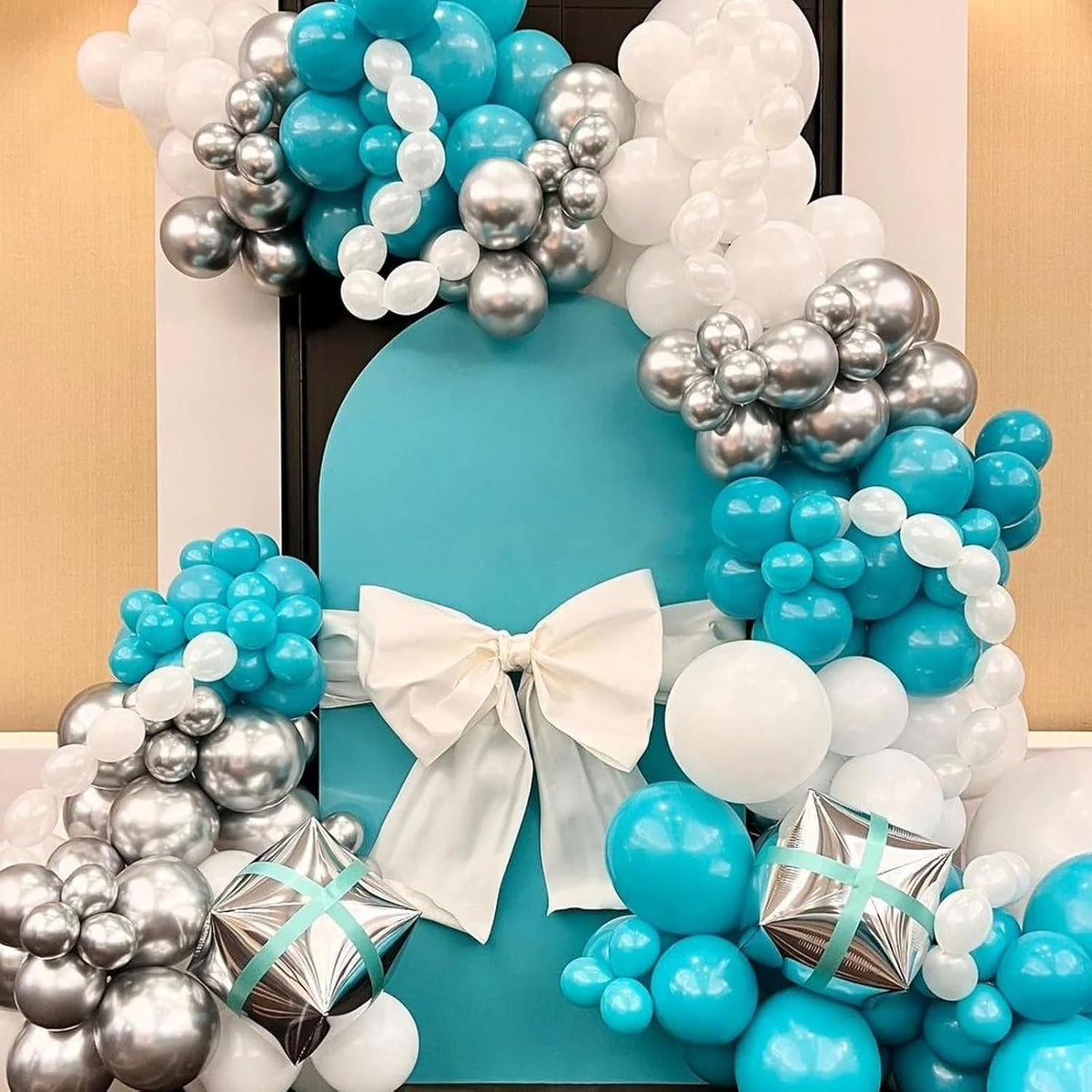 90pack Teal Balloons Different Size 18/12/10/5 Inch Teal Balloon Garland Arch Kit for Graduation