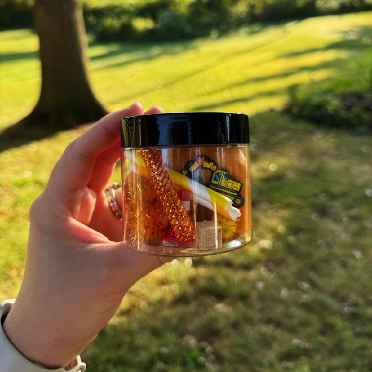 48 Packs 6 OZ Transparent Plastic Jars with black Lids, Body Butter Containers, Cosmetic Containers
