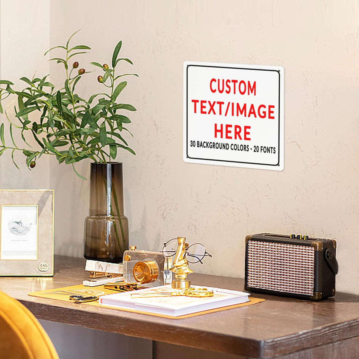 Custom Sign Personalized Custom Metal Sign, Customize For Office, Business, Workplace, Office
