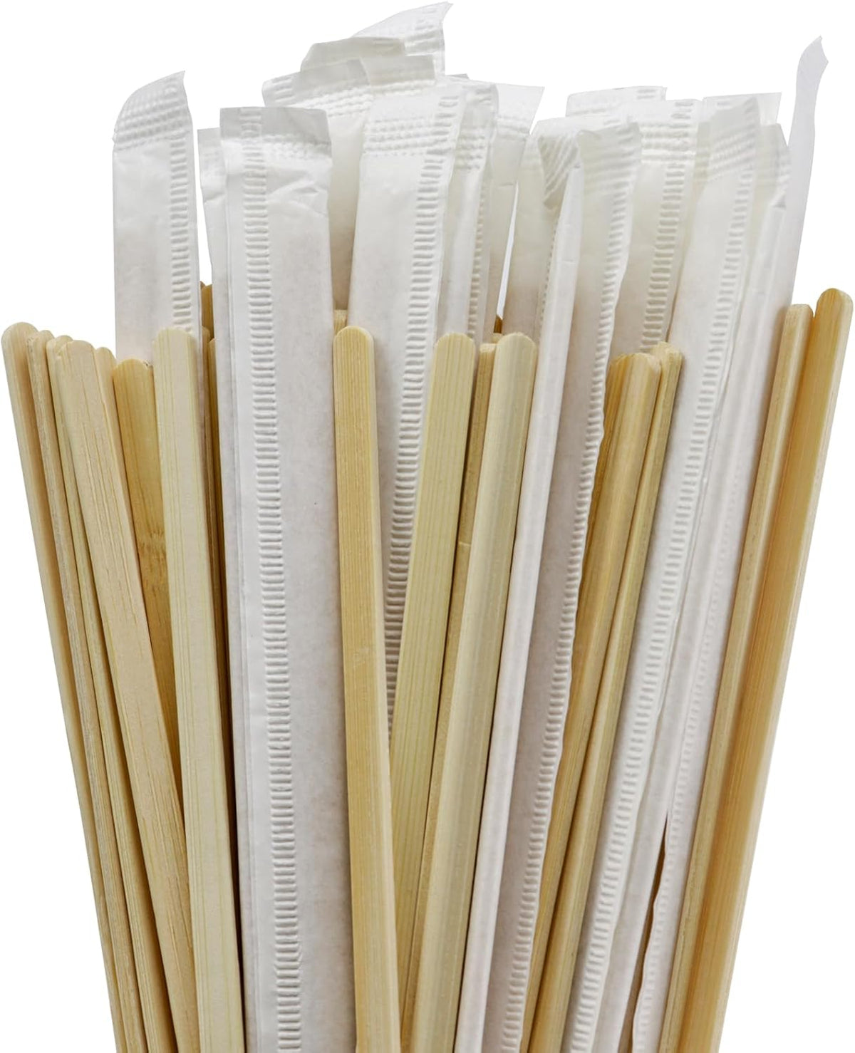 100Pcs Bamboo Coffee Stirrers Individually Wrapped – Coffee Stir Sticks 5.5 Inch, Stir Sticks For