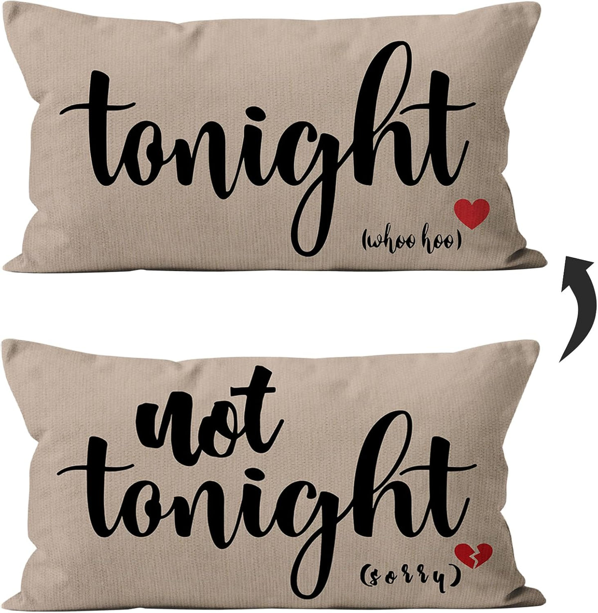 Mancheng-zi Bridal Gift,12x20 Pillow Cover,Bridal Shower Gifts,Funny Couples Reversible Linen