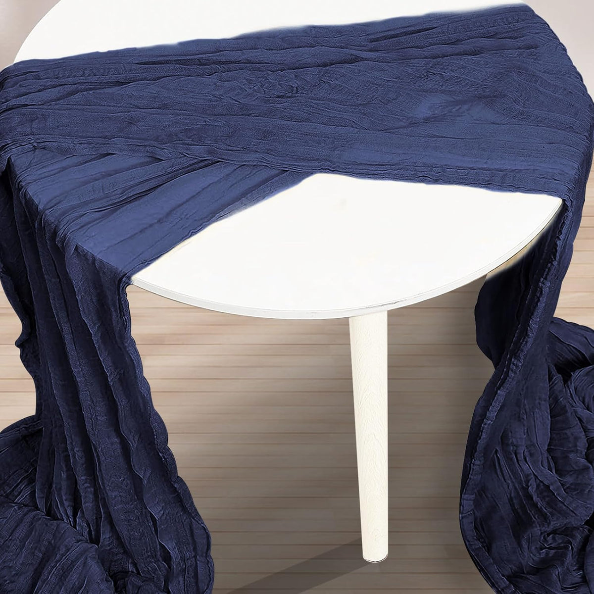 10 Pack Navy Blue Cheesecloth Table Runner 35x120 Inch 10Ft Rustic Gauze Cheese Cloth Table Runner