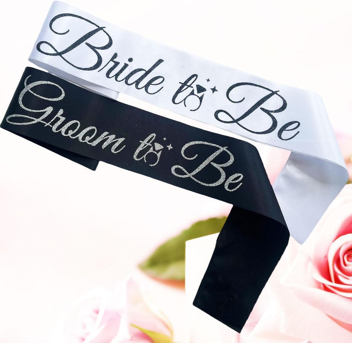 Bride Sash Bachelorette Party Bride and Groom to Be Sash for Bridal Shower Wedding Hen Party