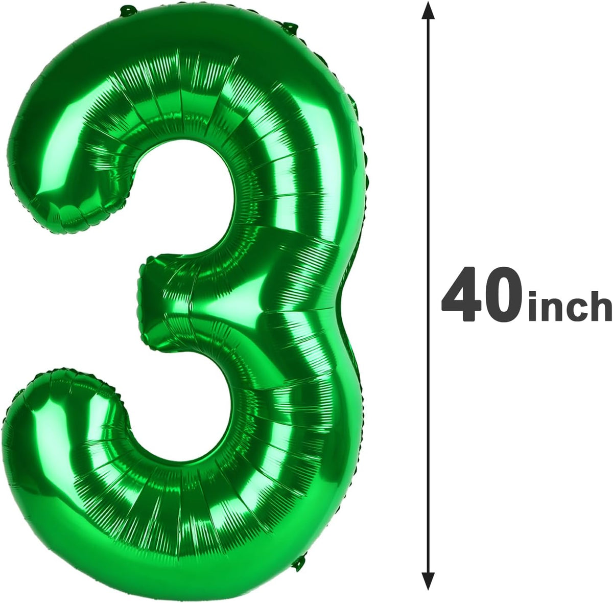 Green 40 Inch 30 Number Balloons, 30 Decorations for Birthday, Foil Giant Birthday Graduations