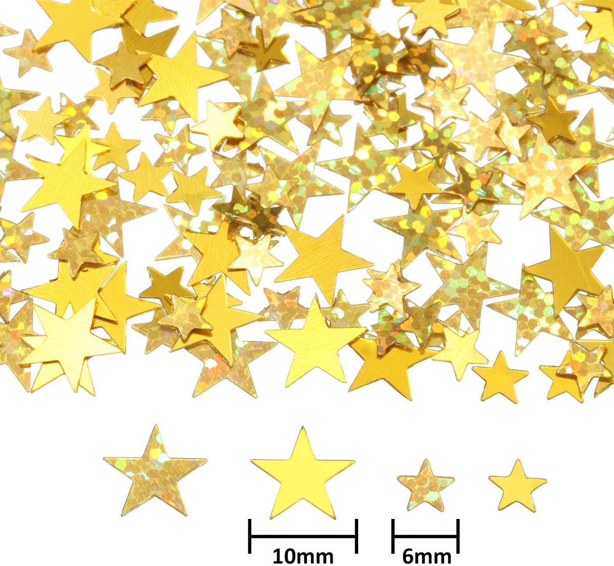Hestya 60g Star Confetti Glitter Table Confetti Metallic Foil Stars for Party Wedding Festival