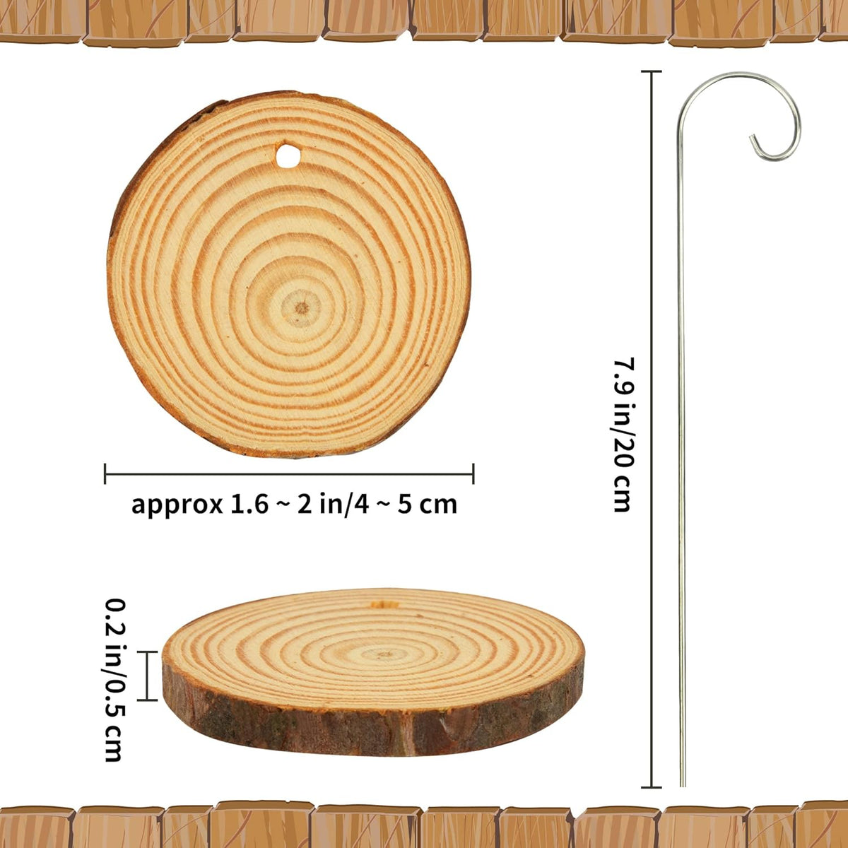 Temlum Wooden Plant Labels with Marker Pen, 25 Pcs Garden Markers Garden Label Stakes Plant Sign