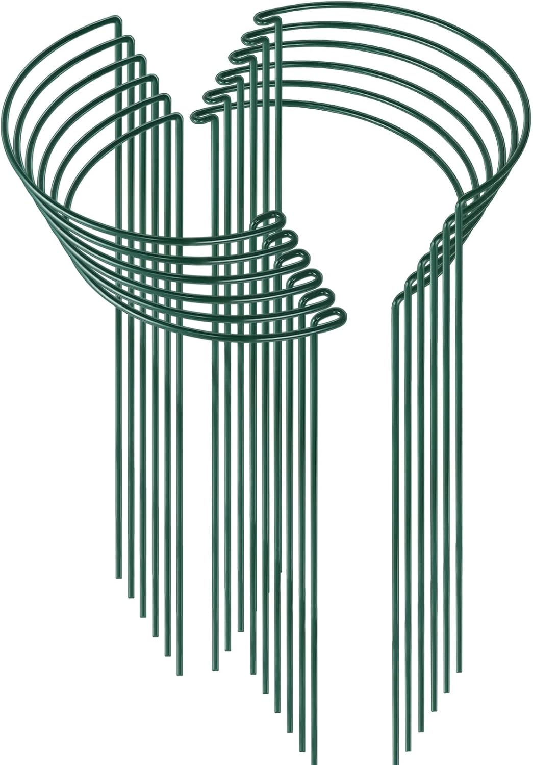 HiGift 12 Pack Plant Stakes for Indoor Plants, Metal Garden Peony Support Cages, Outdoor Plant