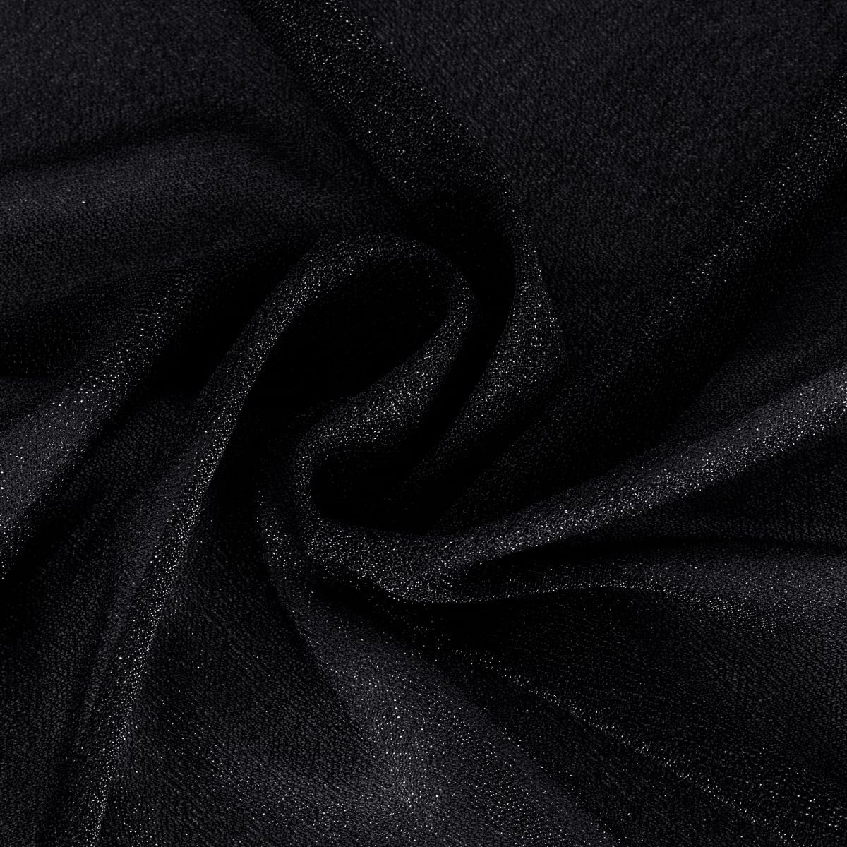 Black Fall Halloween Elegant Arch Draping Fabric Outdoor 1 Panel 29" × 20Ft Sheer Chiffon Curtain