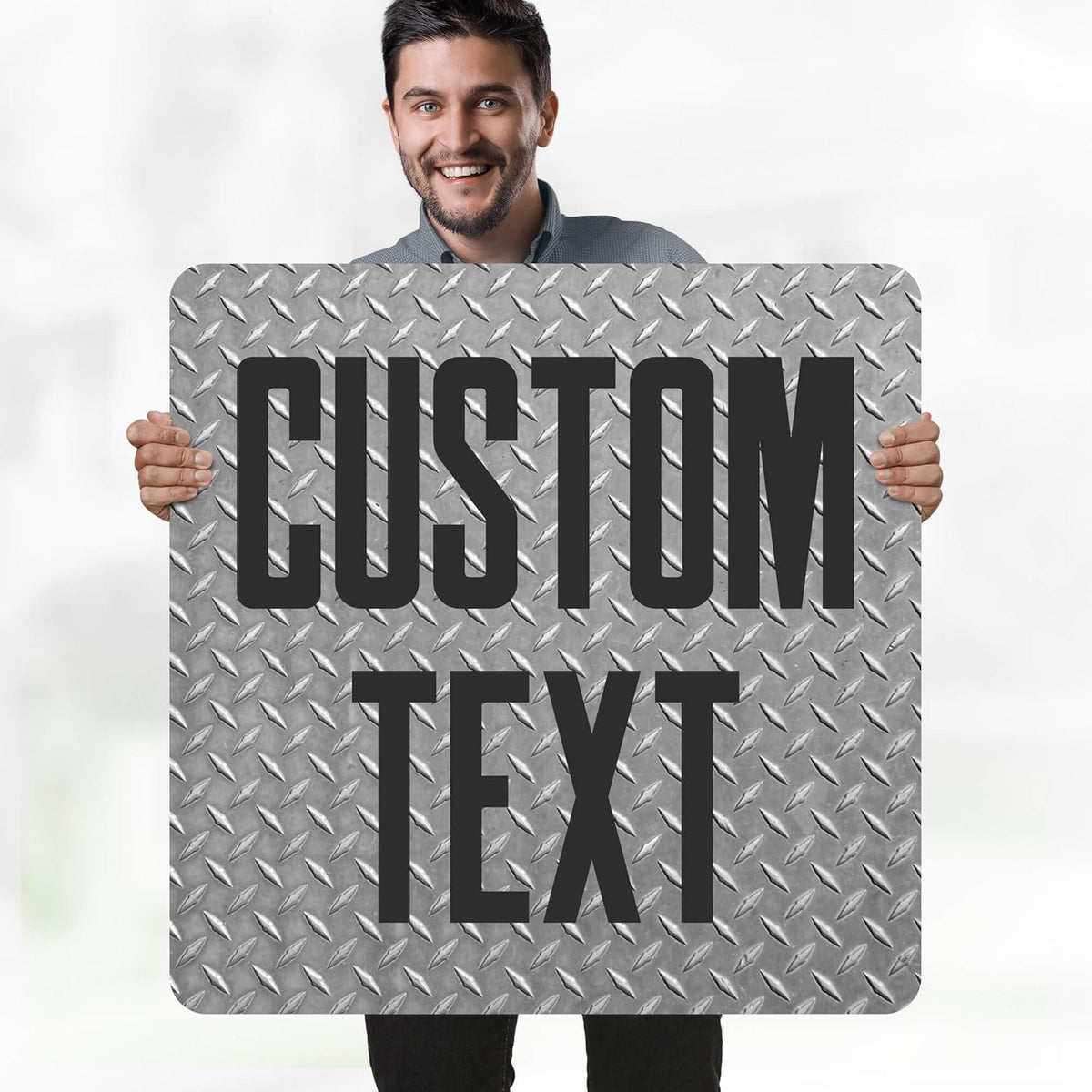 Custom Sign, Custom Street Sign, 11 Font Colors, 13 Font Styles, 4 Hole Options, 22 Sizes, 30x30