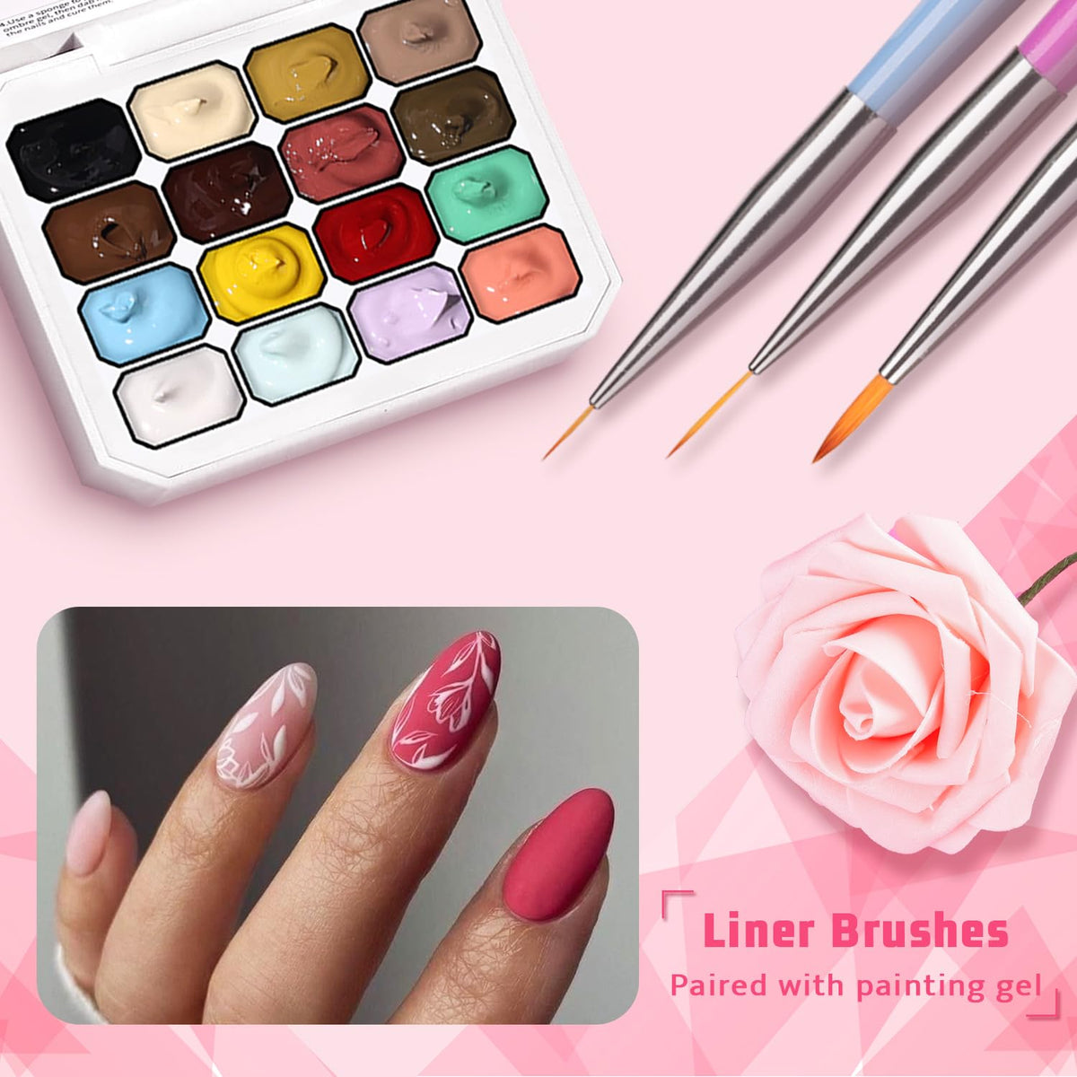 Sponge Pat Paint Nail Gel, Ombre Nails Gradient Gel Nail Blush Blooming Aura Nails Drawing Stripper