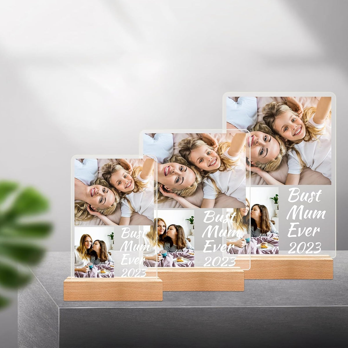 Personalized Birthday Gifts for Dad, Customized Picture Frames with Photo, Custom Photo Frame with