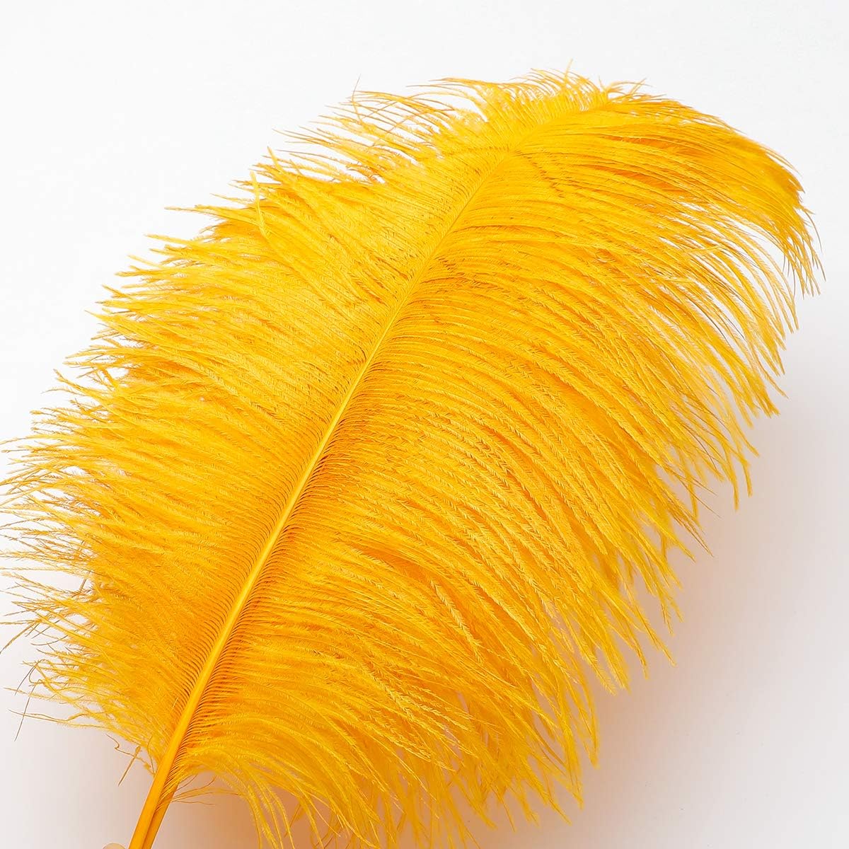 24pcs Natural Luxury Gold Ostrich Feathers 10-12inch (25-30cm) for Wedding Party