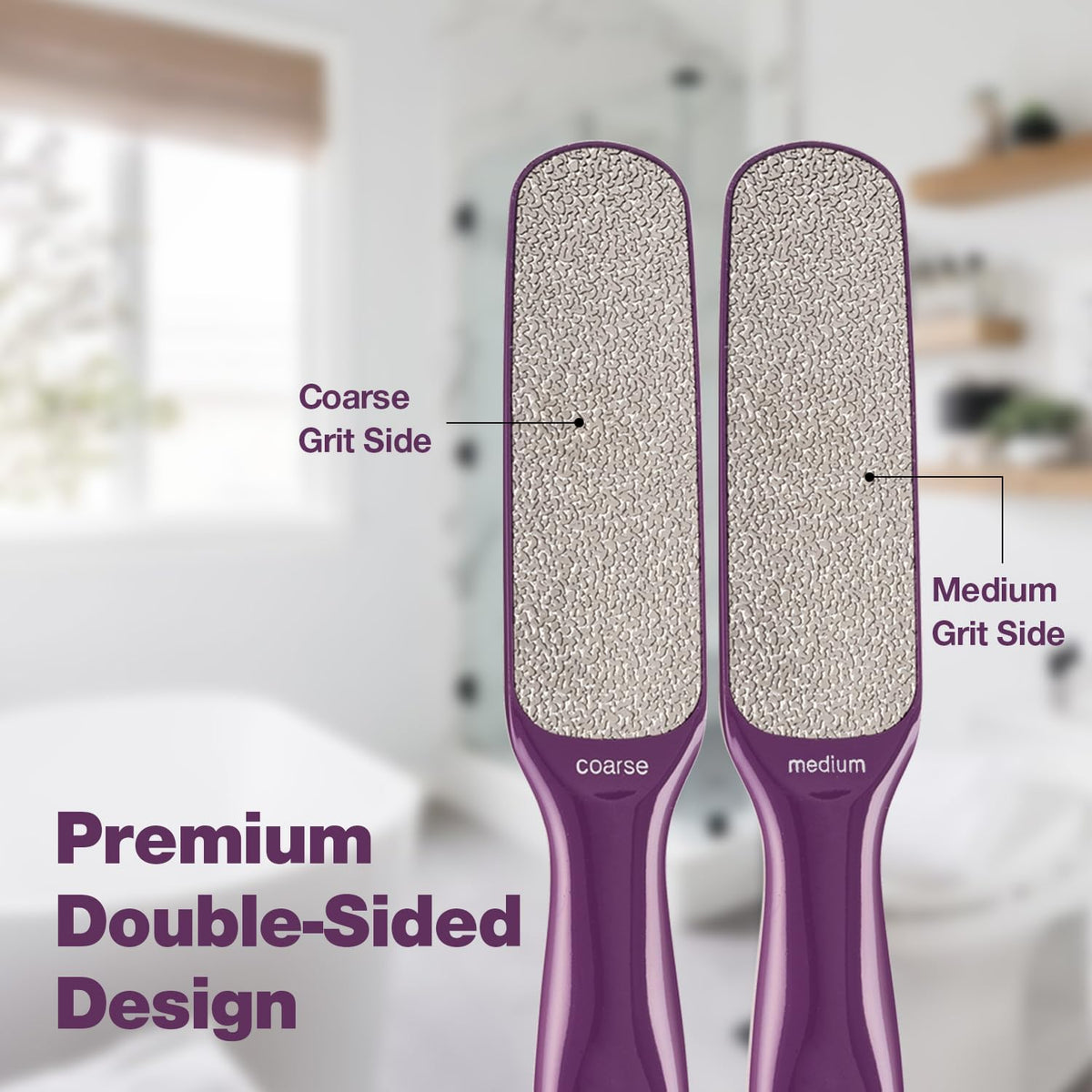 Probelle Double Sided Multidirectional Nickel Foot File Callus Remover - Immediately Reduces