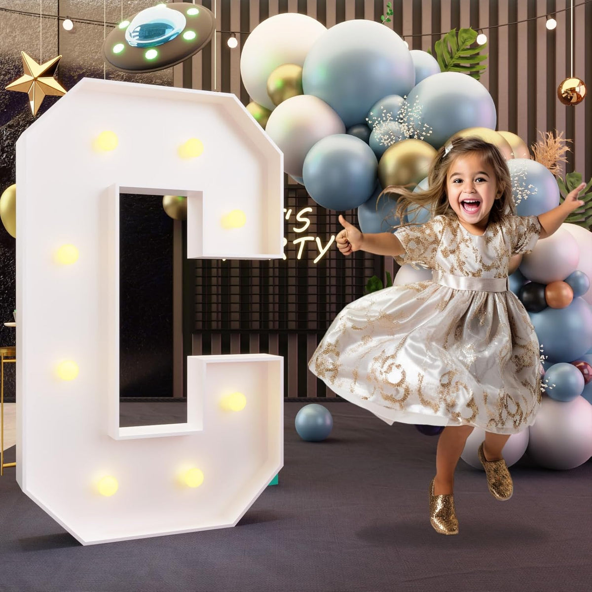 imprsv Marquee Light Up Letters, 3FT Marquee Letters for Birthday Baby Shower Wedding Decorations