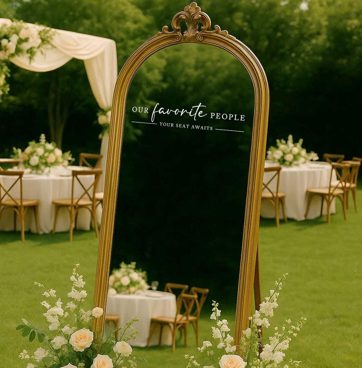 Our Favorite People Vinyl Decal, Find Your Seat Vinyl Decal, Wedding Sign Decal, Seating Chart