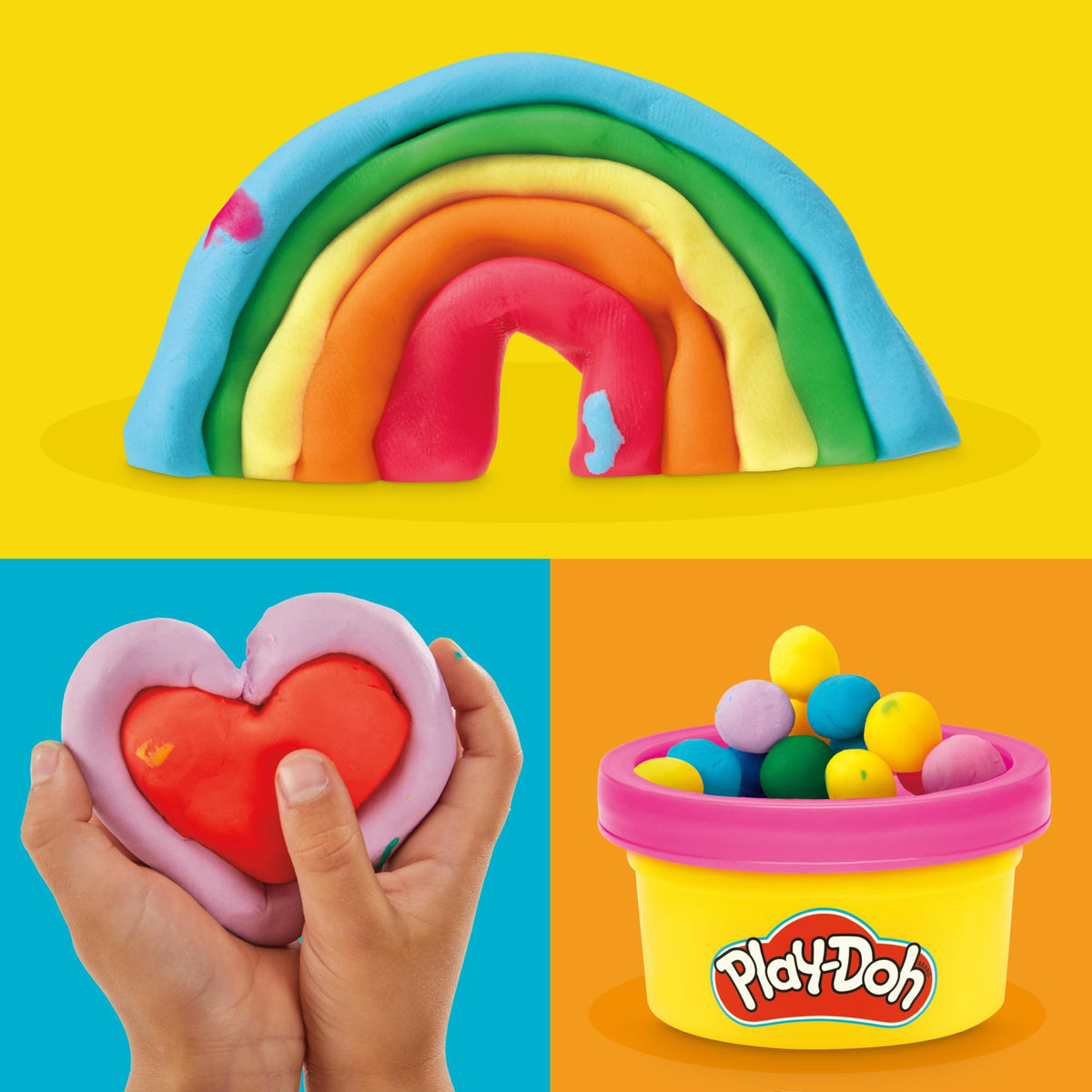 Play Doh Bulk Handout 42-Pack of 1-Ounce Modeling Compound Cans, Back to School Gifts, Prizes, &