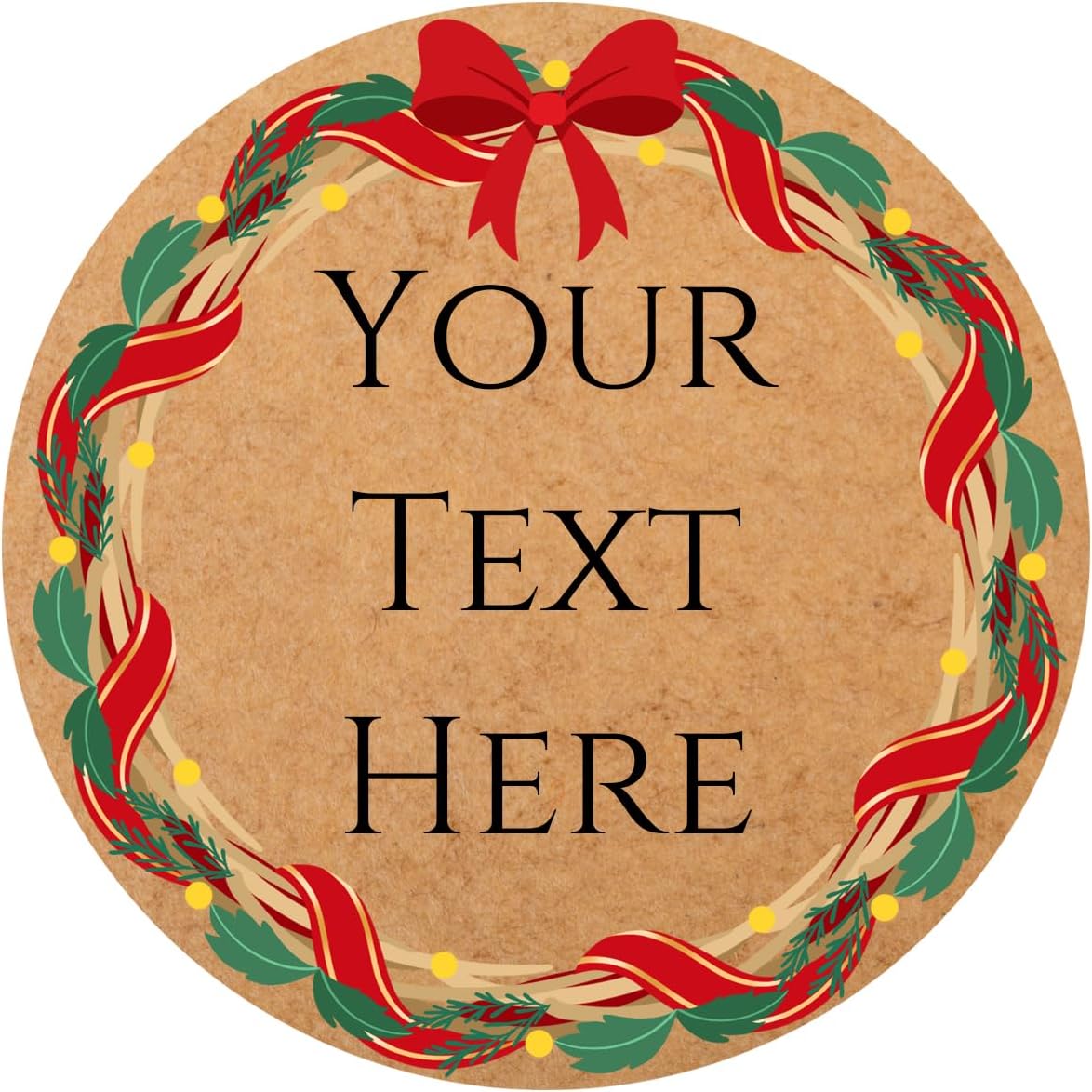 100-1000pcs Custom Stickers Merry Christmas Stickers Personalized Labels Adhesive Xmas Decorative
