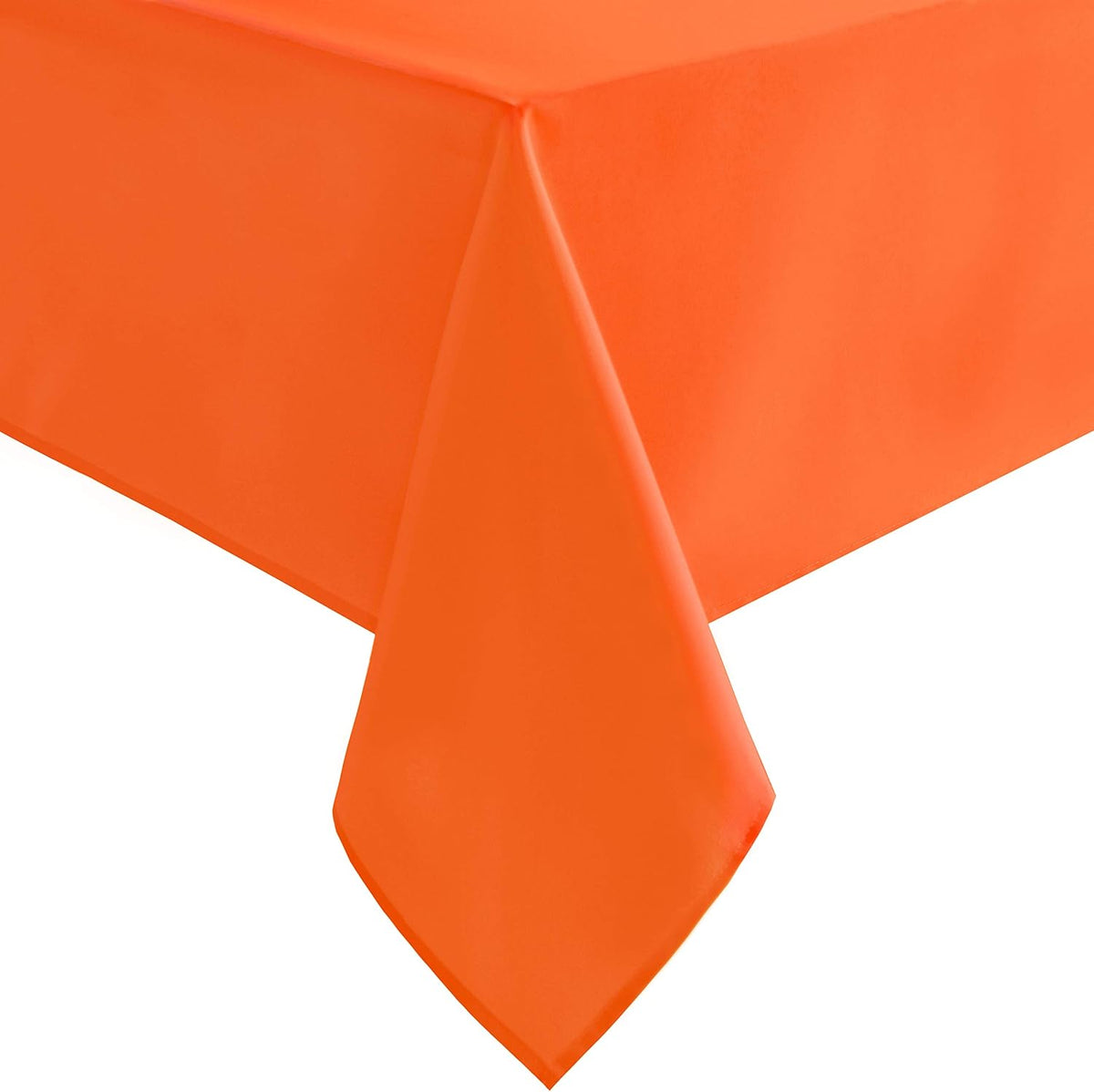Hiasan Pumpkin Orange Rectangle Tablecloth - Waterproof Washable Polyester Fabric Table Cloth for