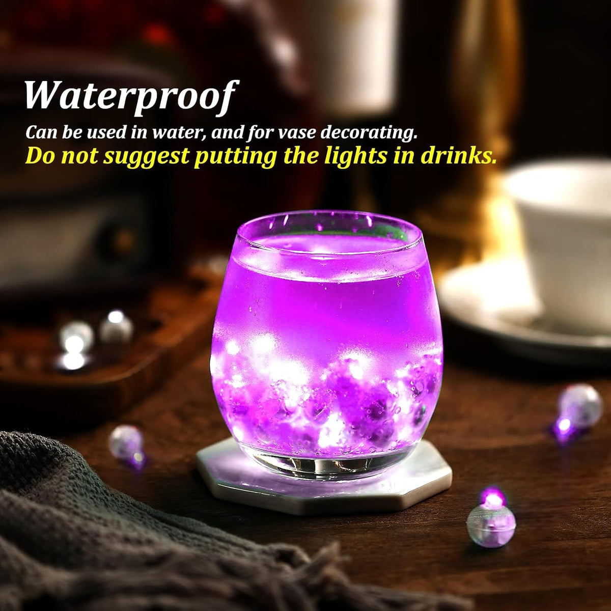 50pcs Pink LED Balloon Light, Mini Tiny Light Round Led Ball Lamp for Paper Lantern Balloon Indoor