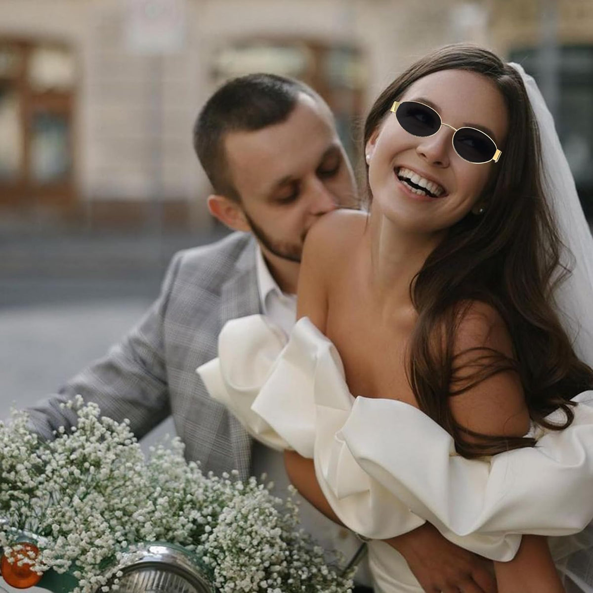 Bride's Babes Bride Sunglasses,Bachelorette Party Decorations,Bridal Shower Accessory,Metal Frames