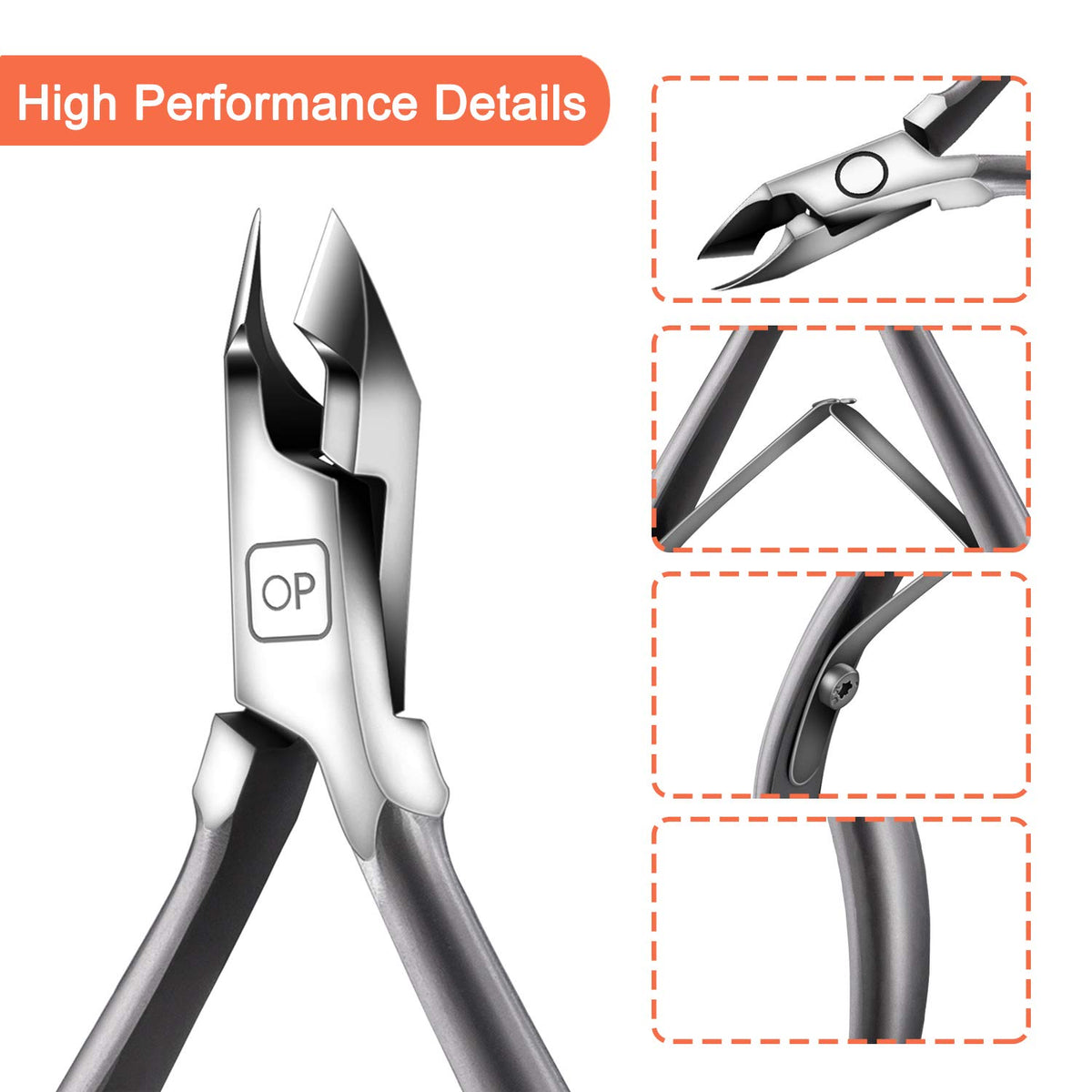 Cuticle Nippers Salon Grade for Manicurist Extremely Sharp Effortless Cuticle Trimmer Precise
