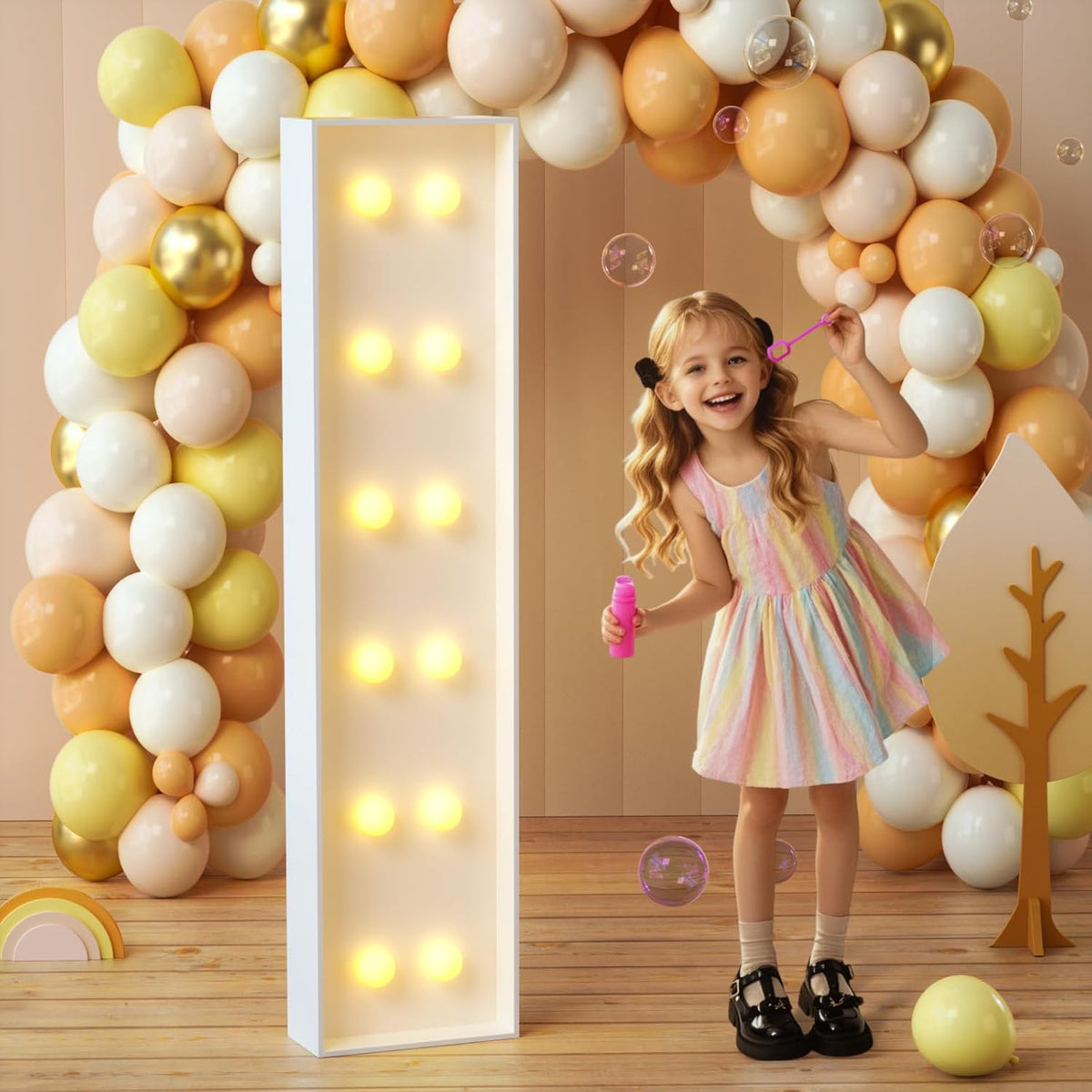 imprsv Marquee Light Up Letters, 4FT Mosaic Letters with Light for Baby Shower Graduation Party