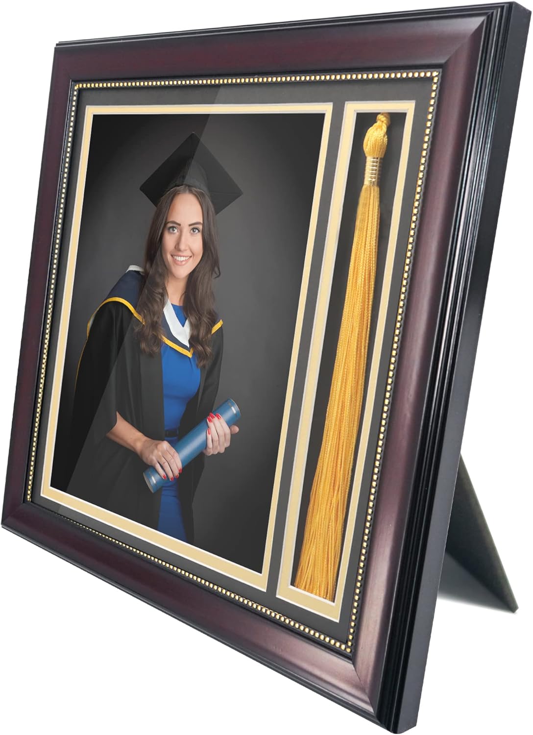GraduationMall Graduation Photo Shadow Box Frame with Tassel Holder for 8x10 Pictures,Real