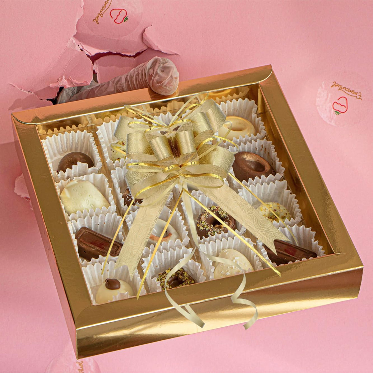 WEWILUCK Bows for Gift Wrapping, 15PCS Gold Bows for Gifts, Presents, Gift Baskets, Large Bow for