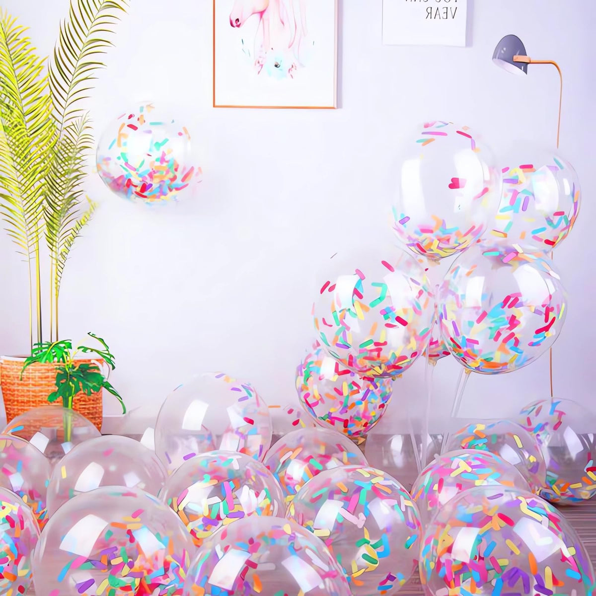 Confetti Balloons/candy confetti balloons/Ice cream sprinkle balloons/birtthday party confetti