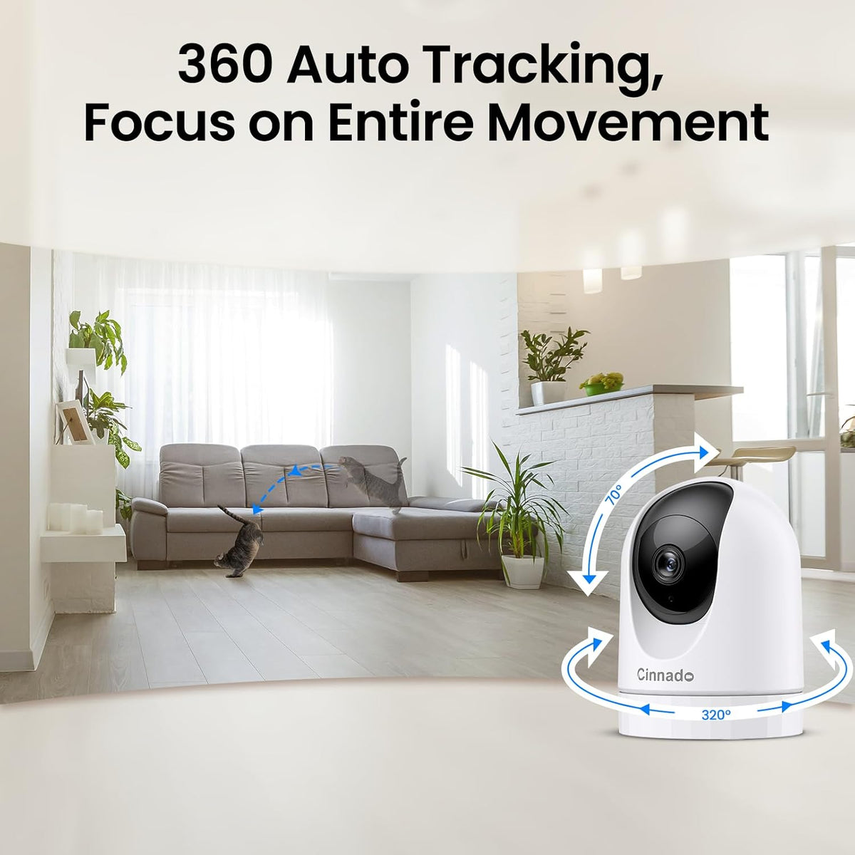 5MP Security Camera Indoor-5G/2.4G Dual WiFi Cameras for Home Security with Audio and Video Ideal