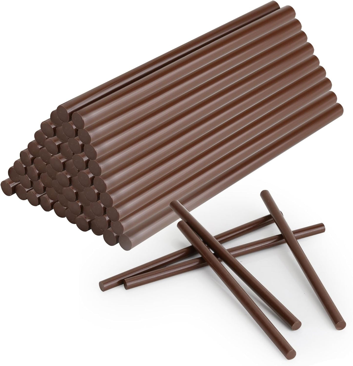 MATUFF Brown Hot Glue Sticks Mini 0.27" x 5.9 inches, Hot Melt Mini Colored Glue Sticks for All