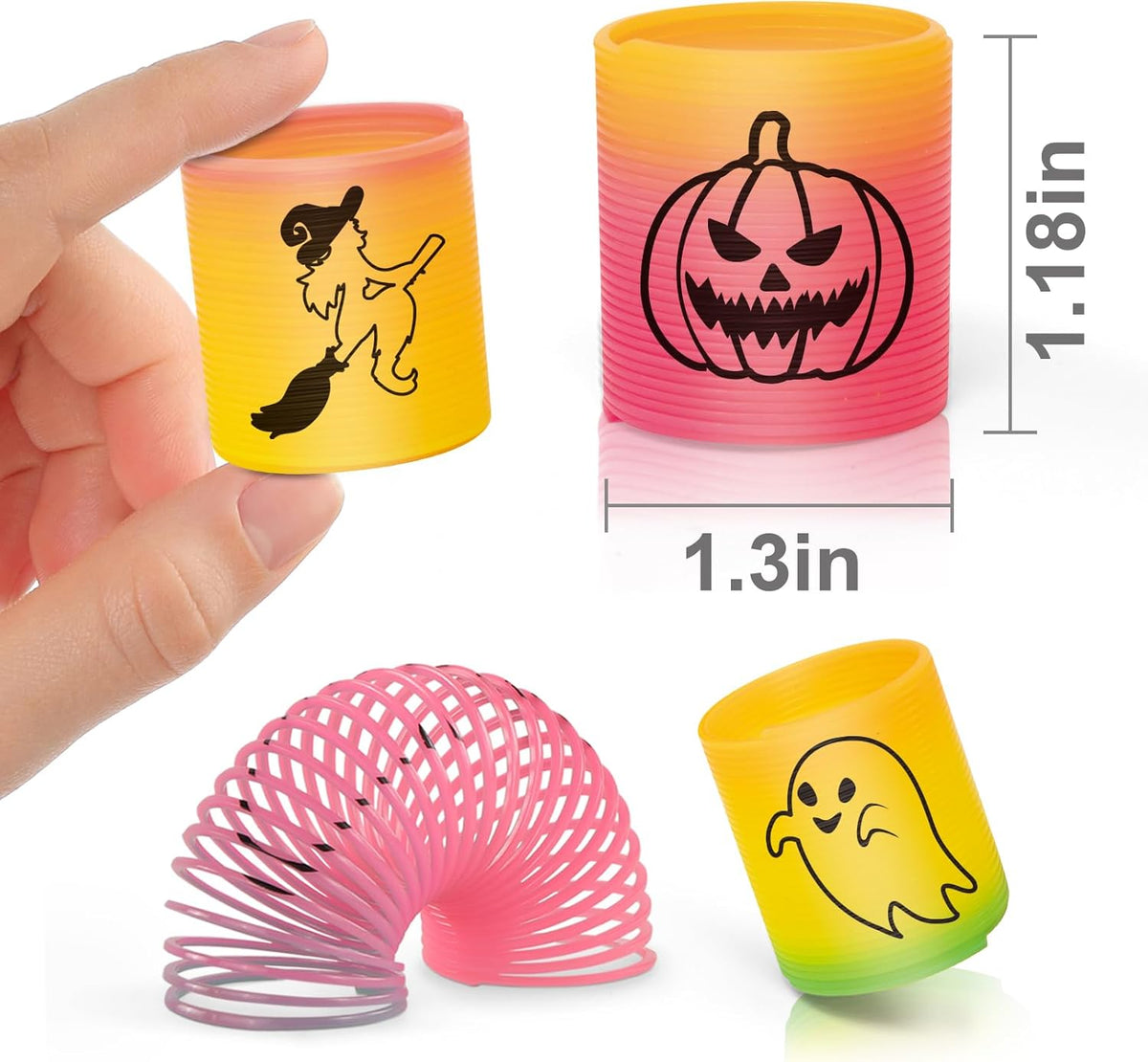 36 Packs Spring Rainbow Magic Fidget Stress Coil Mini Springs Bulk Toys Party Favor Birthday