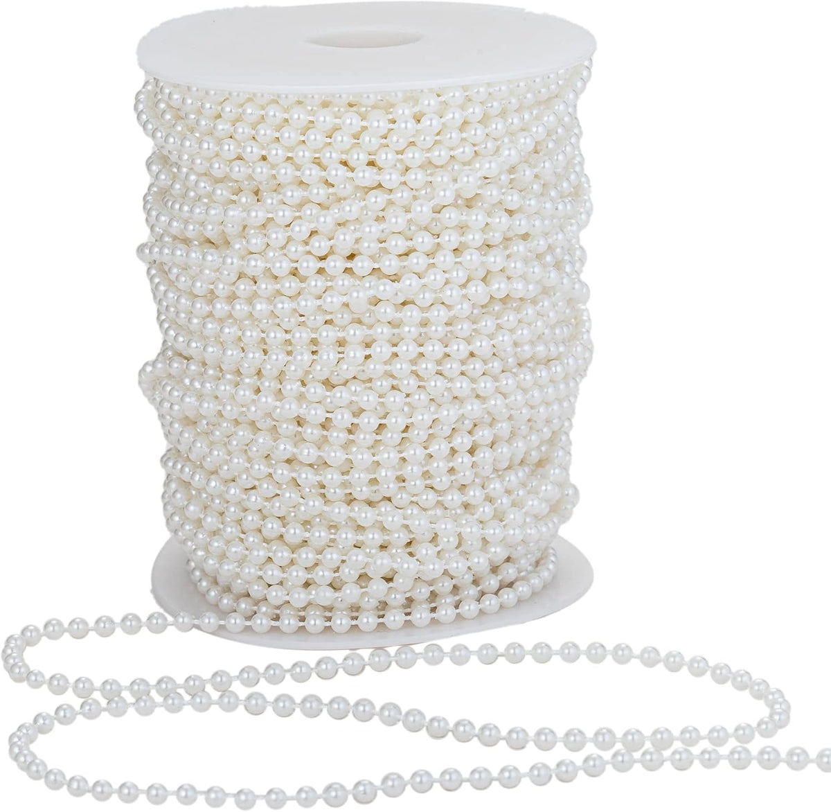 5mm Crafts Faux Pearl Beads Garland Pearl Bead Roll Strand of Pearls to Decorate Floral