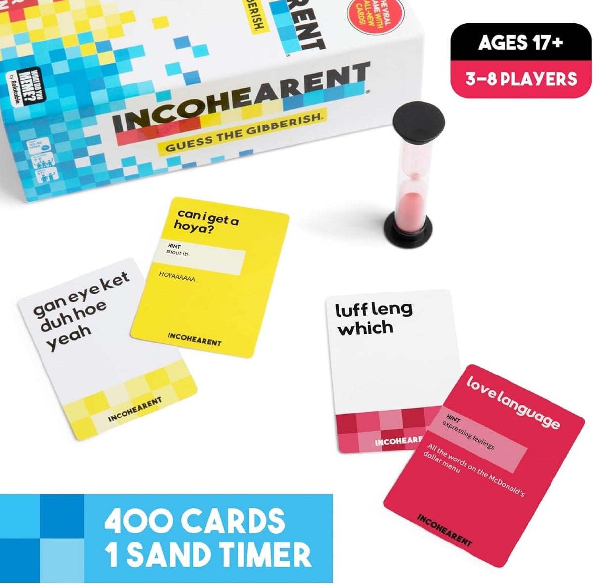 WHAT DO YOU MEME? Incohearent, The Guess The Gibberish Party Game by Relatable, A Funny Card Game