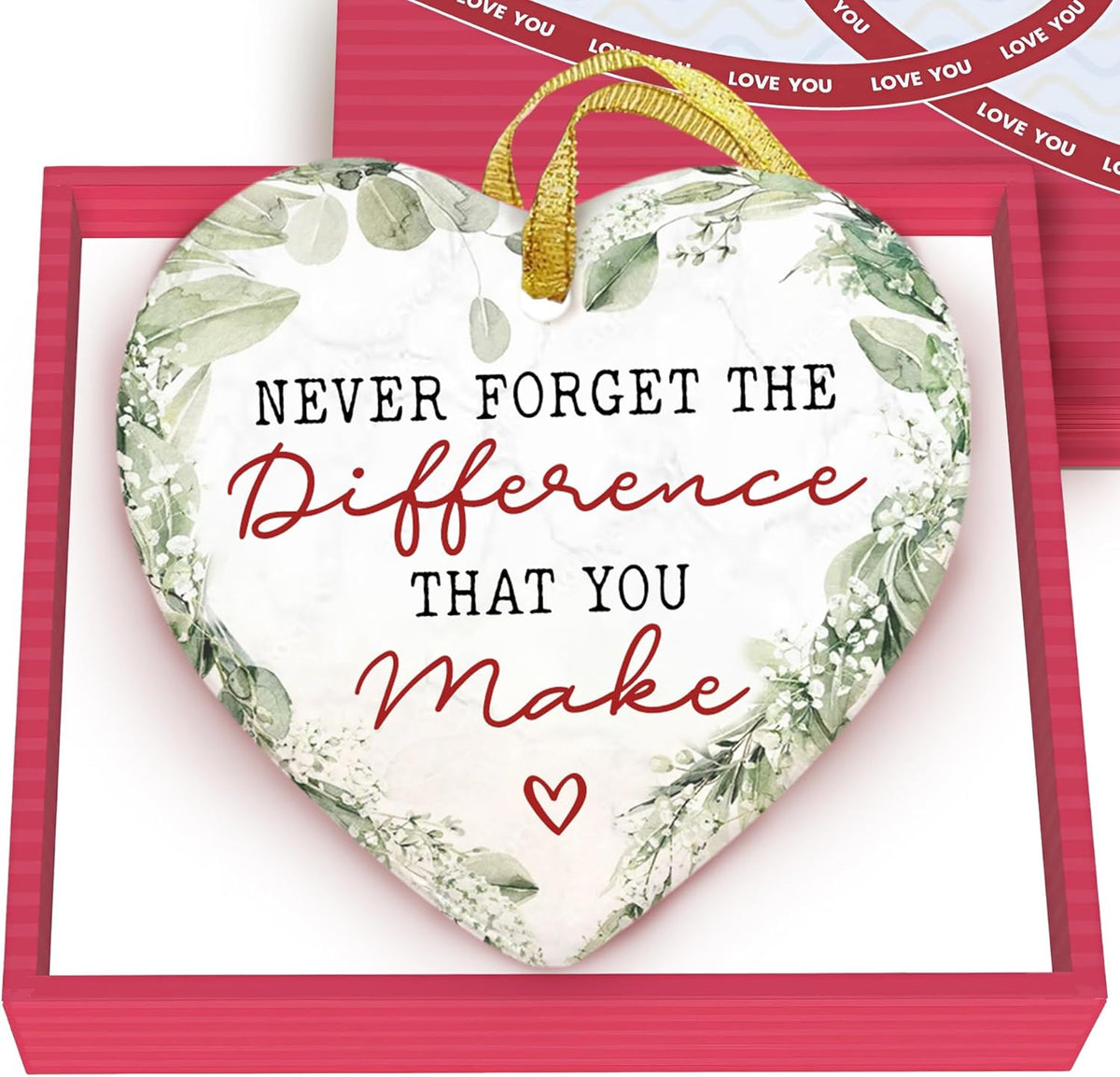 GOSSBY Thank You Christmas Ornament - Retirement, Leaving Job, Goodbye, Farewell Gift for Coworker