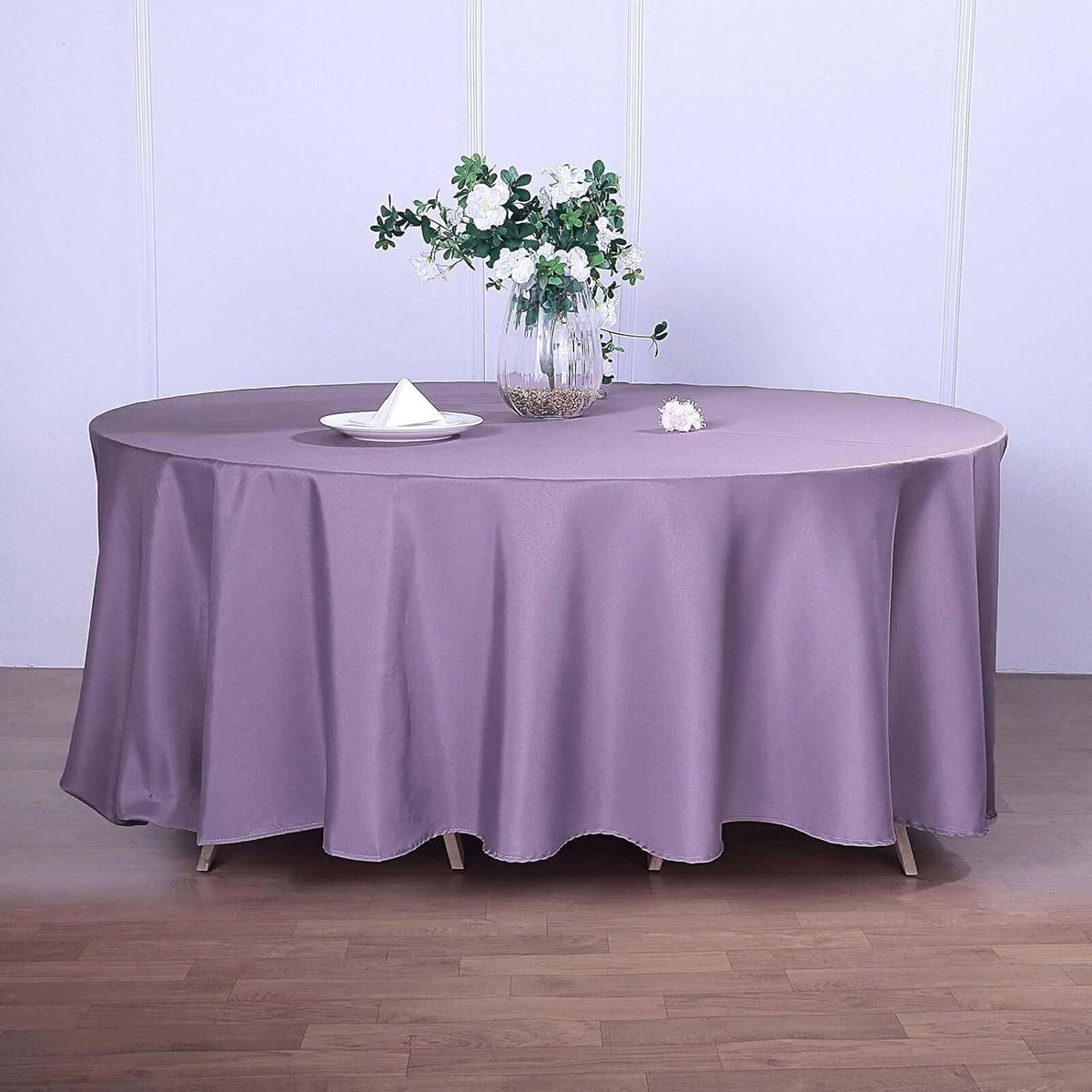 Efavormart Round Tablecloth, 120 Inch Stain & Wrinkle Resistant Washable Table Cloth, Decorative