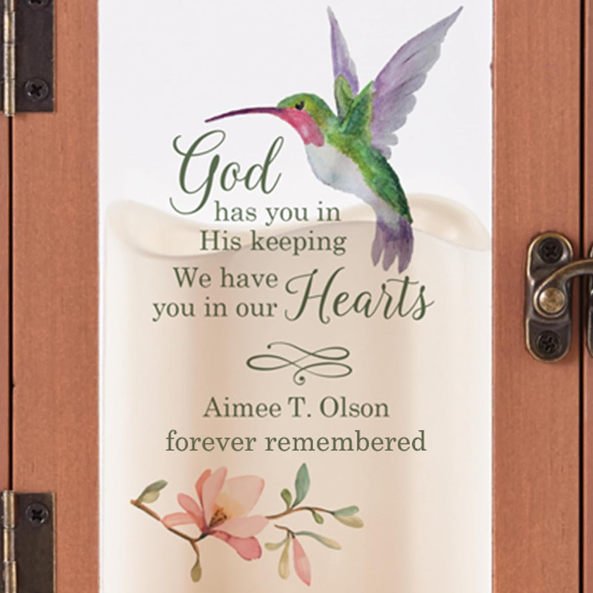 Let's Make Memories Personalized Memorial Lantern - Sympathy - Condolences - in Memory - LED Candle