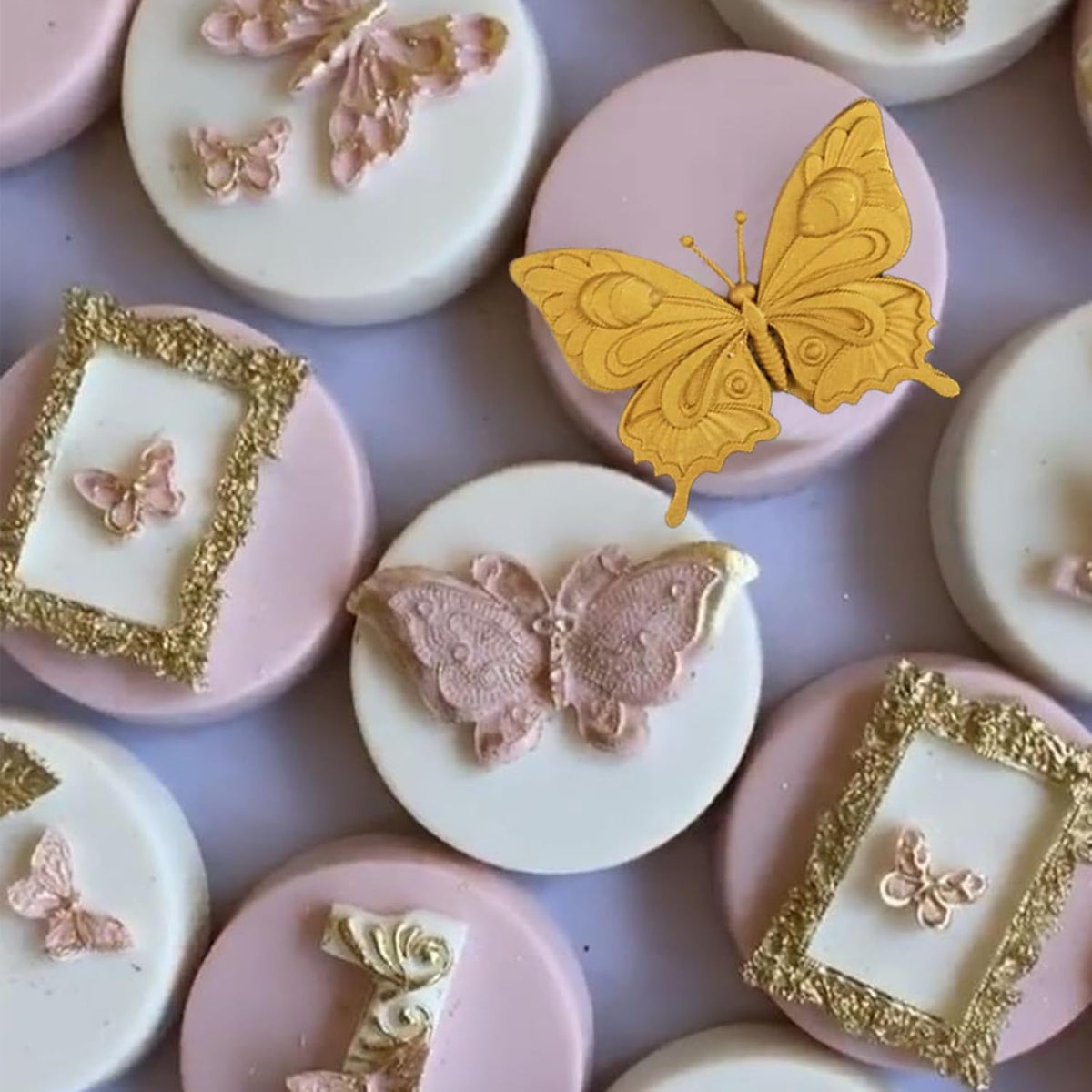 1 Pcs Exquisite Butterfly Fondant Moldfor Cake Decoration, Butterfly Chocolate Silicone Mold