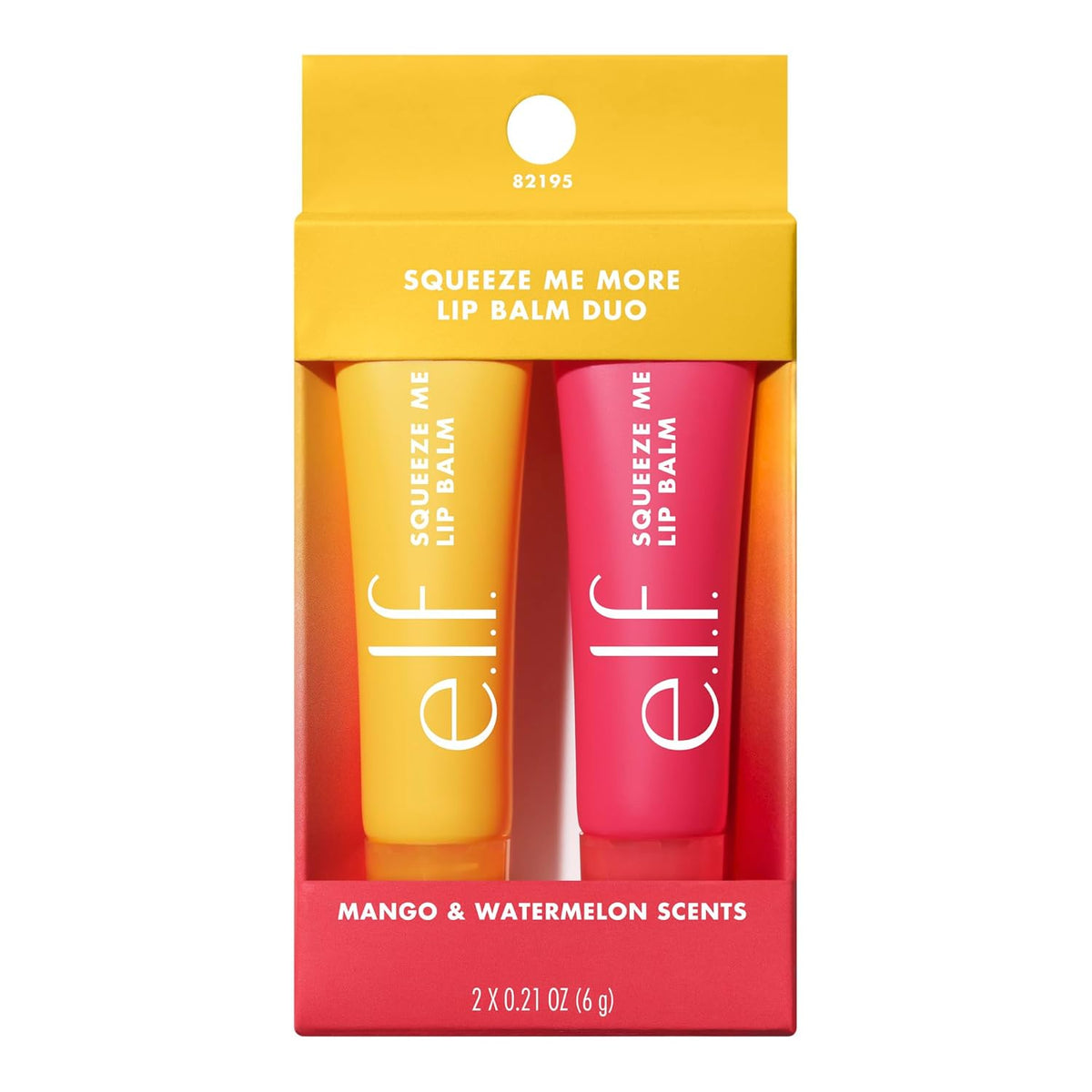 e.l.f. Squeeze Me More Lip Balm Duo, Moisturizing Balm For A Sheer Tint Of Color, Made With