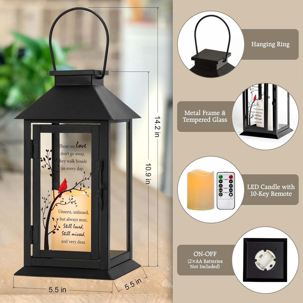 Memorial Lantern Bereavement Gifts in Memory of Loved One Memorial Gifts for Loss of Mother Loss of