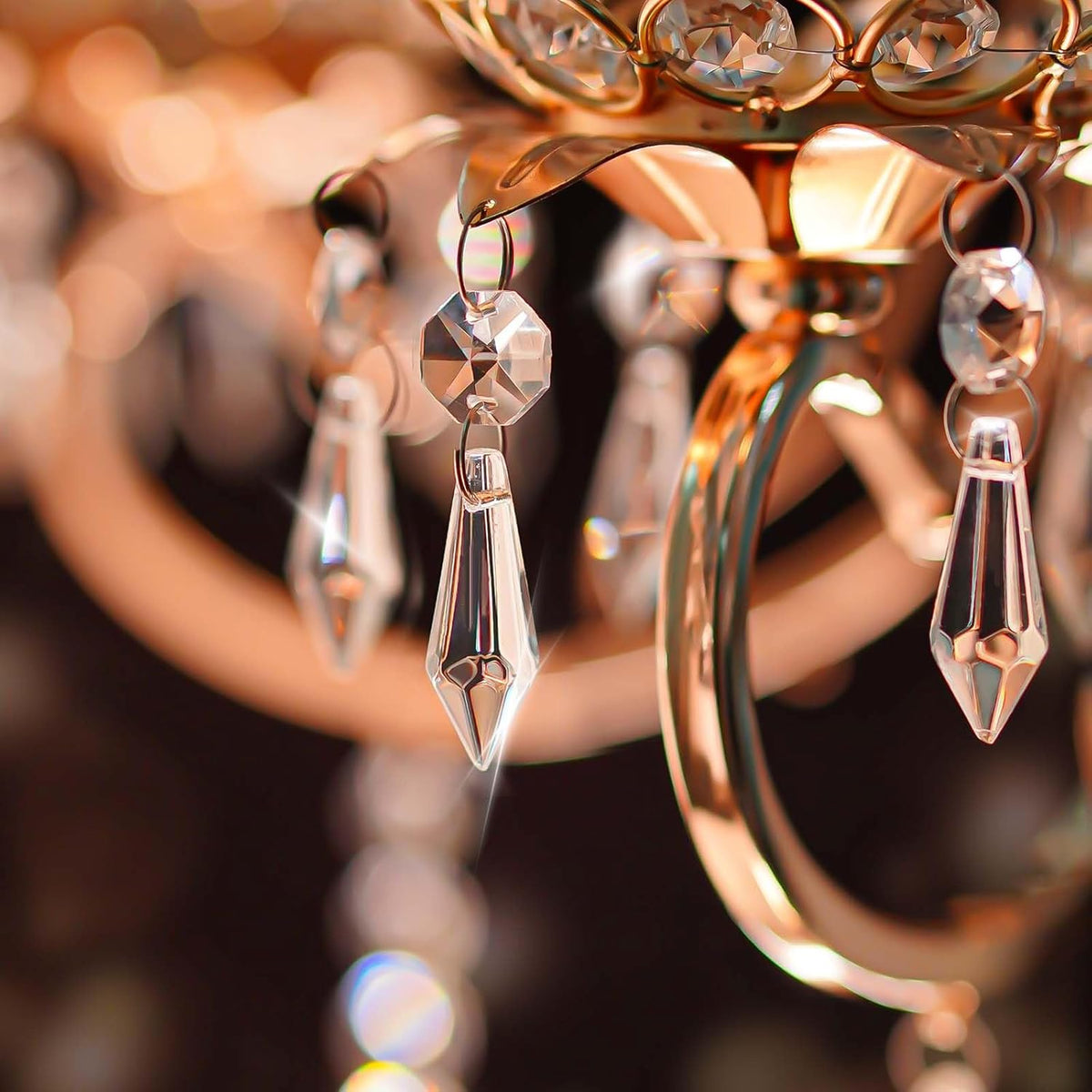 Premium Clear Crystal Glass Drops 2.4" - Multi-Purpose Hanging Prisms for Holiday Party/Home/Window